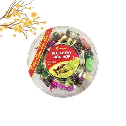 KẸO CHEWY HỖN HỢP HỘP TRÒN 190g